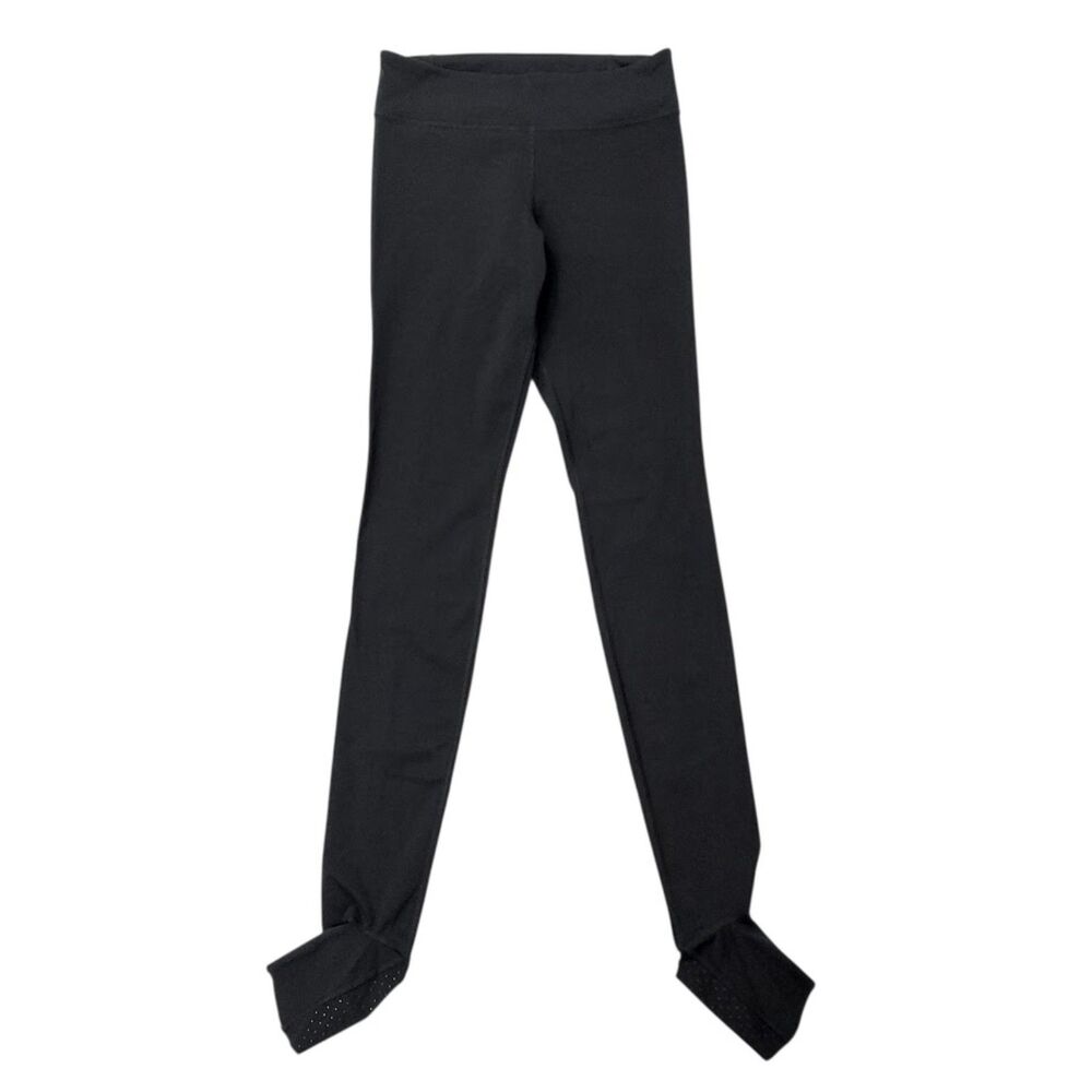 Under Armour Mirror BreatheLux Stirrup Leggings Womens Small Black Yoga Dance